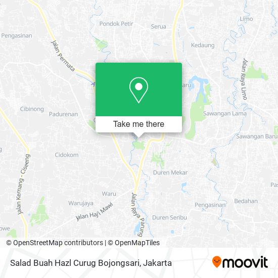 Salad Buah Hazl Curug Bojongsari map