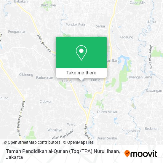 Taman Pendidikan al-Qur'an (Tpq / TPA) Nurul Ihsan map