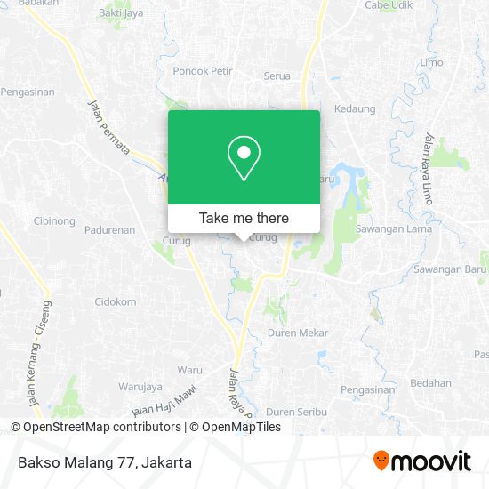 Bakso Malang 77 map