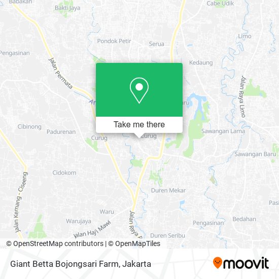 Giant Betta Bojongsari Farm map