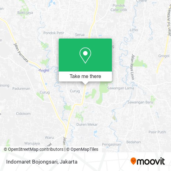 Indomaret Bojongsari map