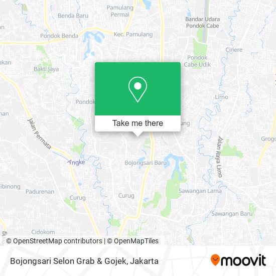 Bojongsari Selon Grab & Gojek map