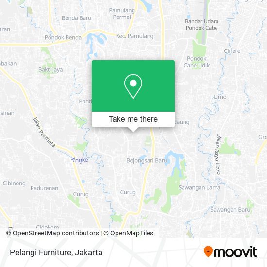 Pelangi Furniture map