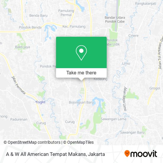 A & W All American Tempat Makans map