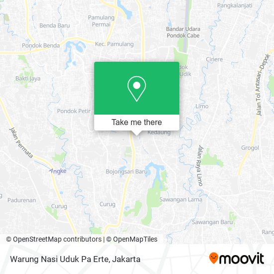 Warung Nasi Uduk Pa Erte map