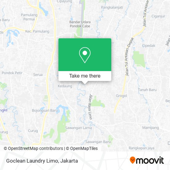 Goclean Laundry Limo map