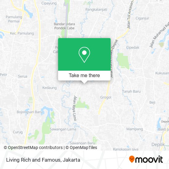Living Rich and Famous map