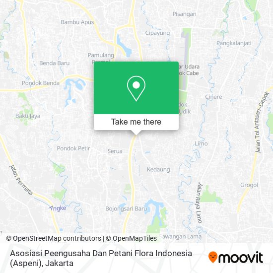 Asosiasi Peengusaha Dan Petani Flora Indonesia (Aspeni) map