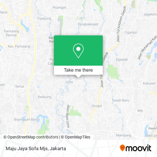 Maju Jaya Sofa Mjs map