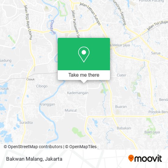 Bakwan Malang map