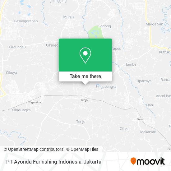 PT Ayonda Furnishing Indonesia map
