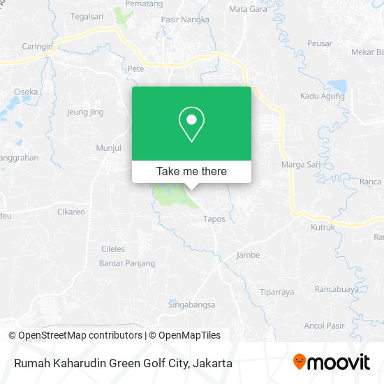 Rumah Kaharudin Green Golf City map