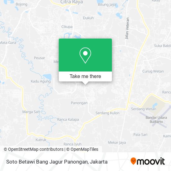 Soto Betawi Bang Jagur Panongan map