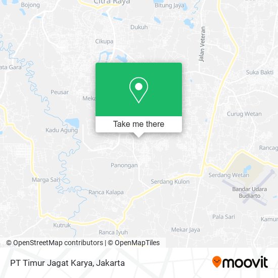 PT Timur Jagat Karya map