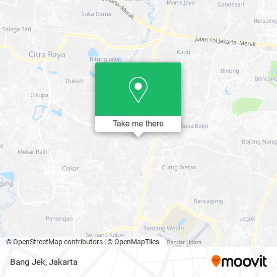 Bang Jek map