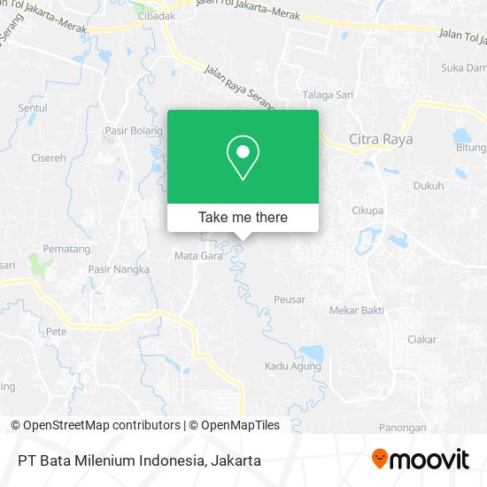PT Bata Milenium Indonesia map