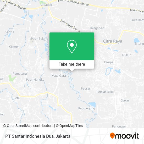 PT Santar Indonesia Dua map