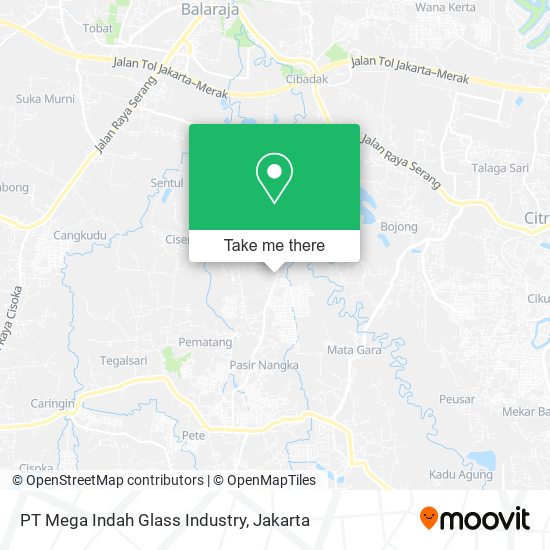 PT Mega Indah Glass Industry map
