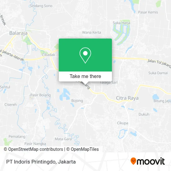 PT Indoris Printingdo map