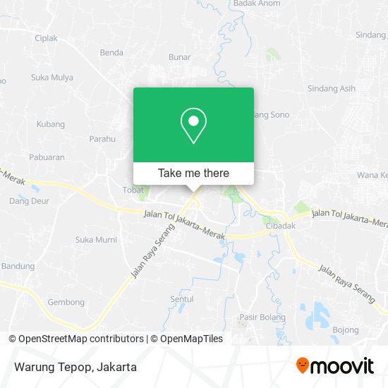 Warung Tepop map