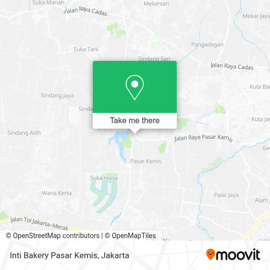 Inti Bakery Pasar Kemis map
