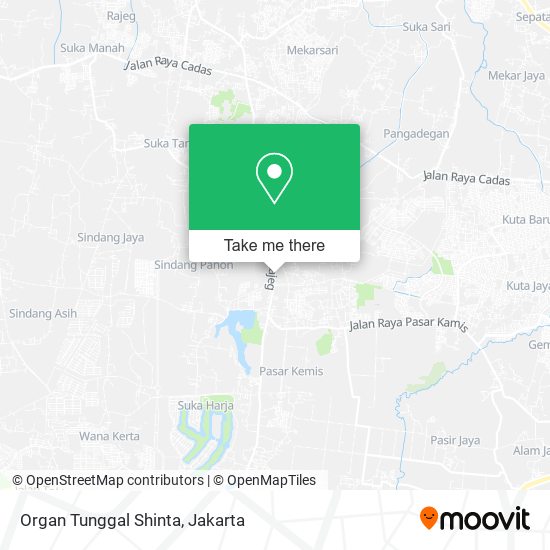 Organ Tunggal Shinta map