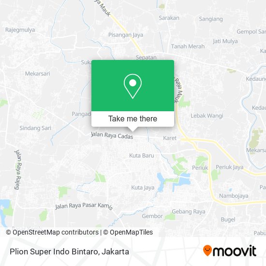 Plion Super Indo Bintaro map