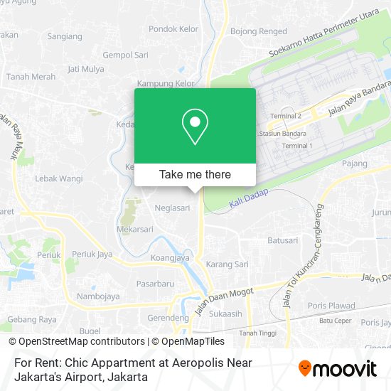 For Rent: Chic Appartment at Aeropolis Near Jakarta's Airport map