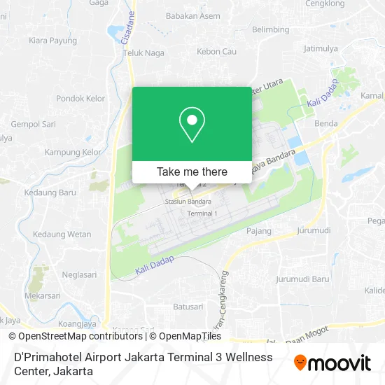 D'Primahotel Airport Jakarta Terminal 3 Wellness Center map