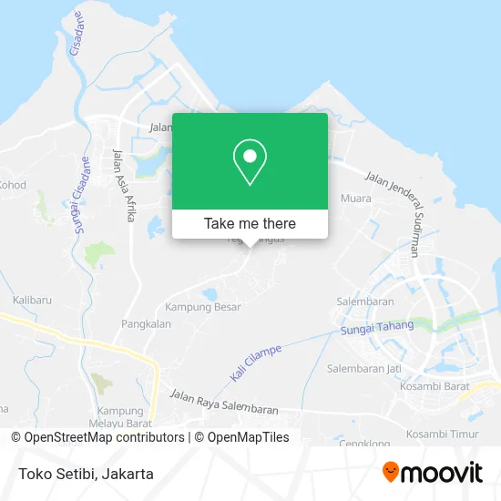 Toko Setibi map