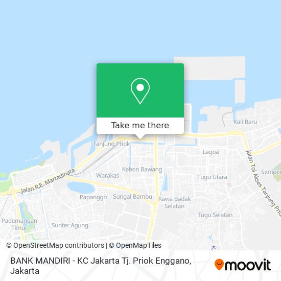 BANK MANDIRI - KC Jakarta Tj. Priok Enggano map