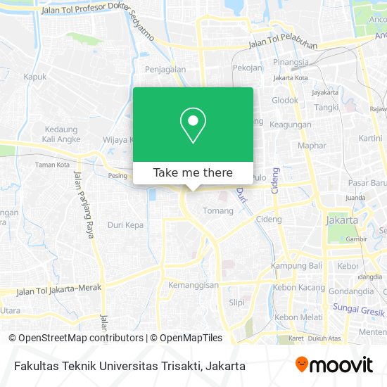 Fakultas Teknik Universitas Trisakti map
