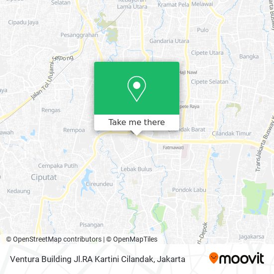 Ventura Building Jl.RA Kartini Cilandak map