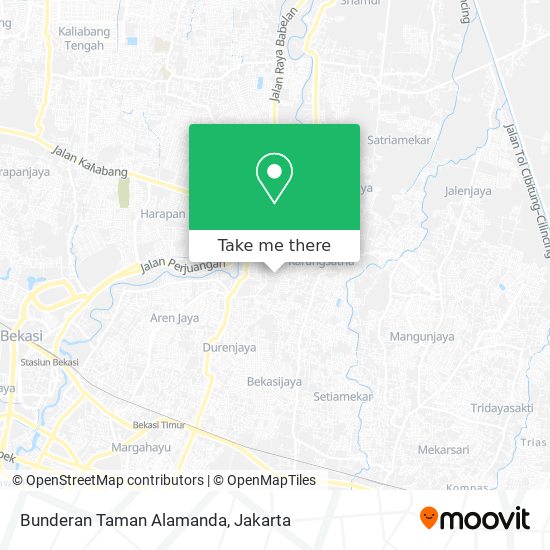 Bunderan Taman Alamanda map