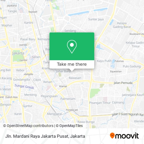 Jln. Mardani Raya Jakarta Pusat map