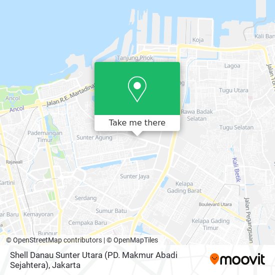 Shell Danau Sunter Utara (PD. Makmur Abadi Sejahtera) map