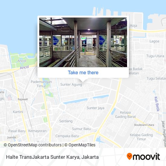 Halte TransJakarta Sunter Karya map