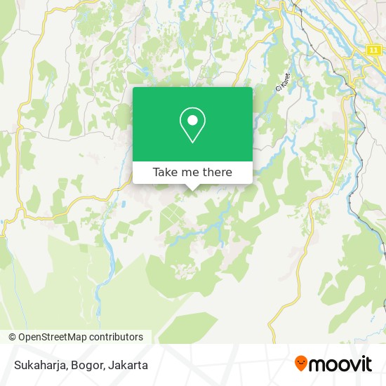 Sukaharja, Bogor map