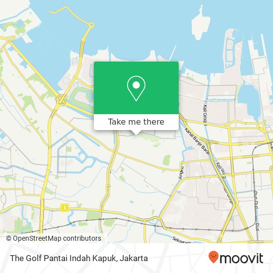 The Golf Pantai Indah Kapuk map