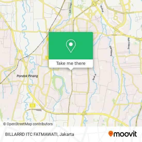 BILLARRD ITC FATMAWATI map