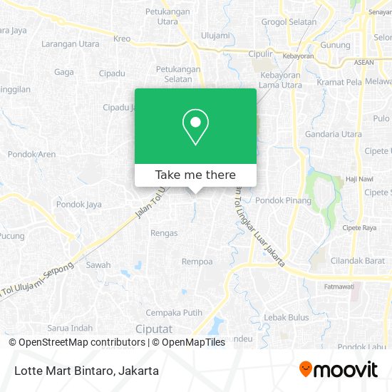 Lotte Mart Bintaro map