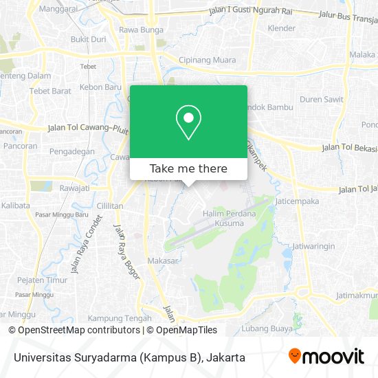 Universitas Suryadarma (Kampus B) map