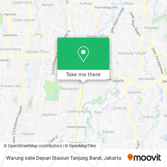 Warung sate Depan Stasiun Tanjung Barat map