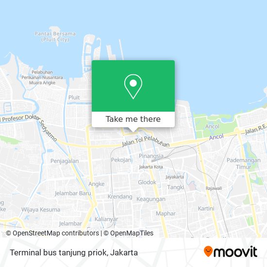 Terminal bus tanjung priok map