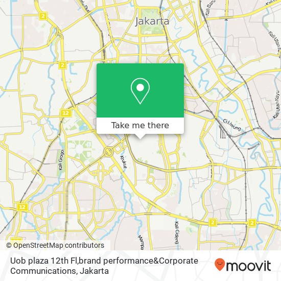 Uob plaza 12th Fl,brand performance&Corporate Communications map