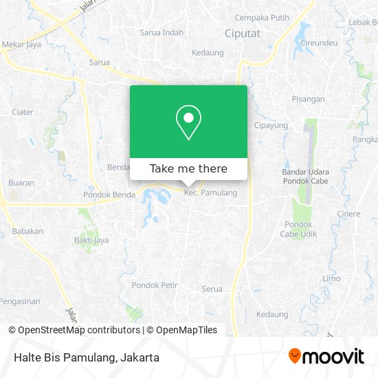 Halte Bis Pamulang map