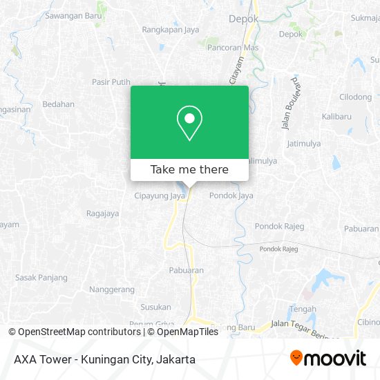 AXA Tower - Kuningan City map