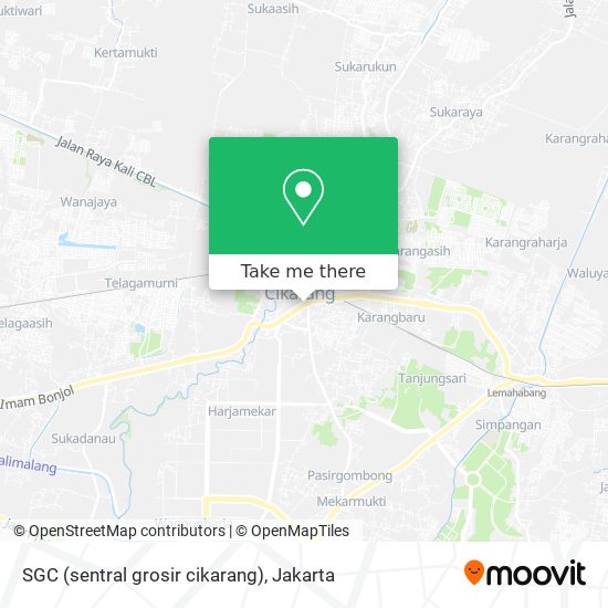 SGC (sentral grosir cikarang) map