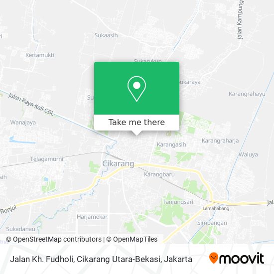 Jalan Kh. Fudholi, Cikarang Utara-Bekasi map