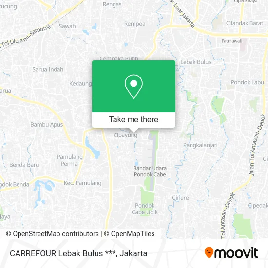 CARREFOUR Lebak Bulus *** map
